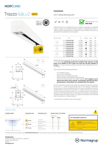 UV-C dissinfecting unit