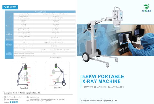 Yueshen 5.6 KW Portable X-ray Machine YSX-PD series