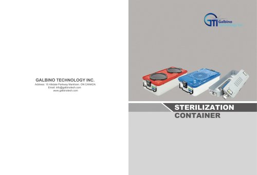 Galbino Sterilization Container Brochure