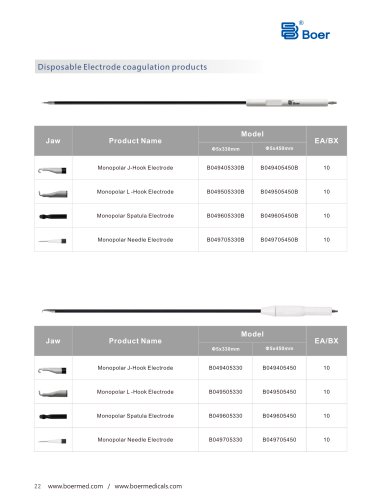 Disposable Electrode coagulation