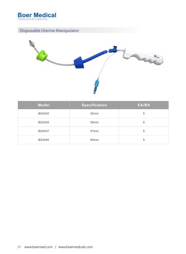 Disposable Uterine Manipulator