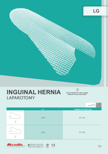 INGUINAL HERNIA LAPAROTOMY LG