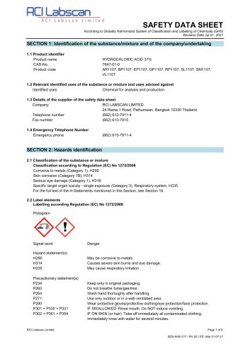 Hydrochloric acid 37%