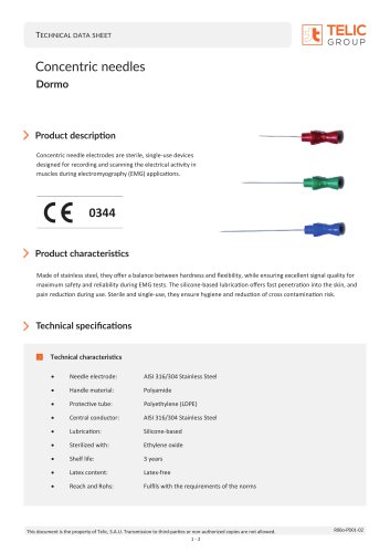 Concentric needles