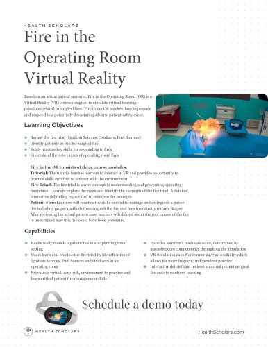 Fire in the Operating Room Virtual Reality