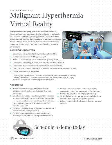 Malignant Hyperthermia Virtual Reality