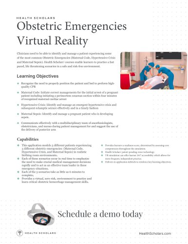 Obstetric Emergencies Virtual Reality