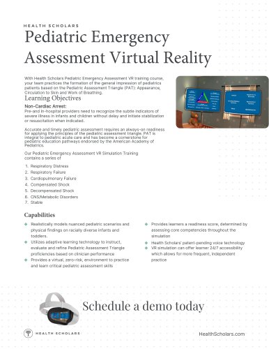 Pediatric Emergency Assessment Virtual Reality