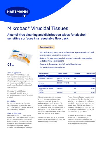 Mikrobac&reg; Virucidal Tissues