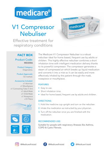 V1 Compressor Nebuliser