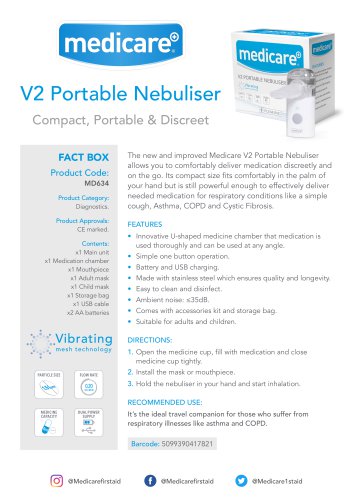 V2 Portable Nebuliser