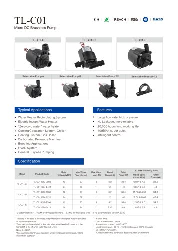 TL-C01 Direct Drive Circulation Pump for Medical