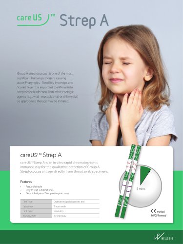 careUS&trade; Strep A Dipstick