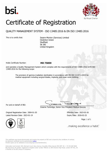 certificate of registration