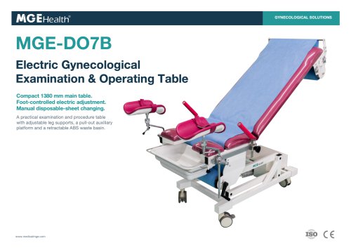 MGE-DO7B Electric Gynecological  Examination & Operating Table