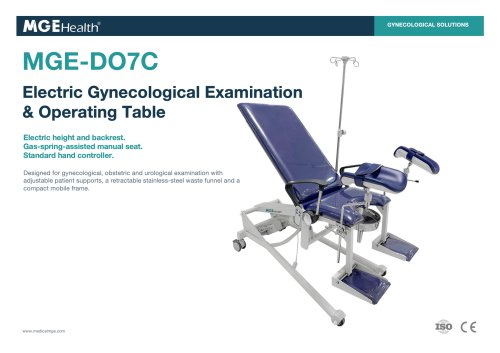 MGE-DO7C Electric Gynecological Examination  & Operating Table