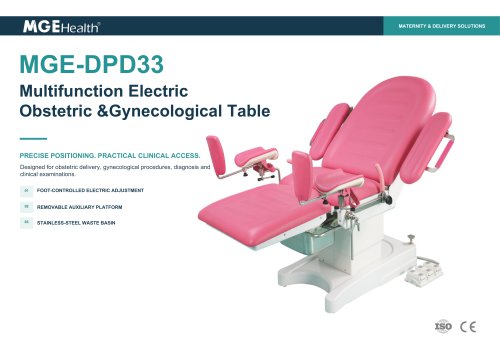 MGE-DPD33 Multifunction Electric Obstetric Gynecological Table