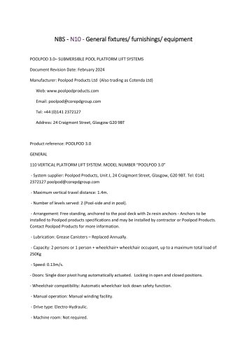 Document WordPoolpod-3.0-NBS-Spec-Full System