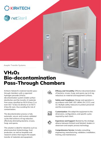 VH2O2 Bio-decontamination SAS