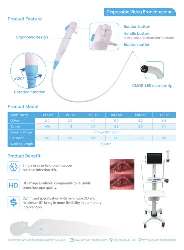 Junyuan Disposable Video Bronchoscope