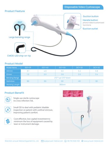 Junyuan Disposable Video Cystoscope