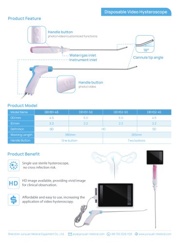 Junyuan Disposable Video Hysteroscope