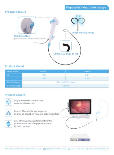 Junyuan Disposable Video Ureteroscope