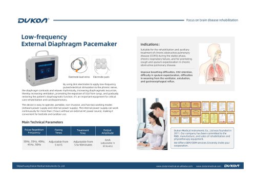 Low-frequency External Diaphragm Pacemaker