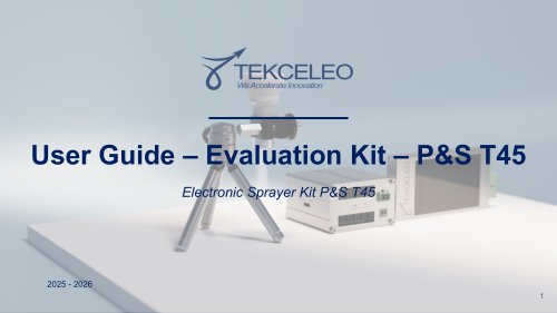 Electronic Sprayer Kit P&S T45