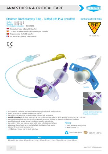 Tracheostomy Tube – Cuffed & Uncuffed