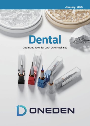 DentalOptimized Tools for CAD-CAM Machines