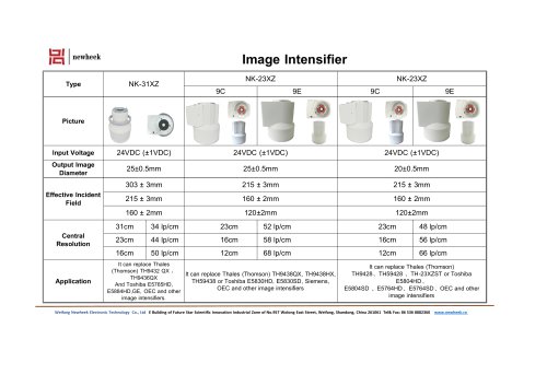 Image intensifier