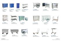 Stainless steel goods delivery trolley