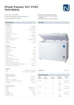 Chest freezer XLT C150 110V/60Hz