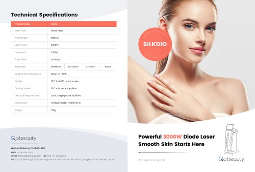 SilkDio® Powerful 3000W Diode Laser