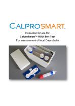 CalproSmart™ RUO Self-Test