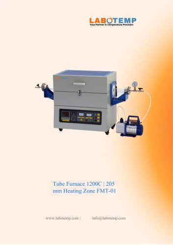 Tube Furnace 1200&deg;C | 205 mm Heating Zone FMT-01