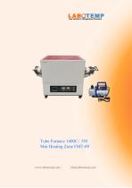 Tube Furnace 1400°C | 350 Mm Heating Zone FMT-09