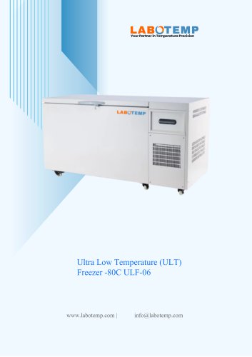 Ultra Low Temperature (ULT) Freezer -80&deg;C ULF-06