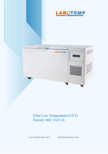 Ultra Low Temperature (ULT) Freezer -86&deg;C ULF-16