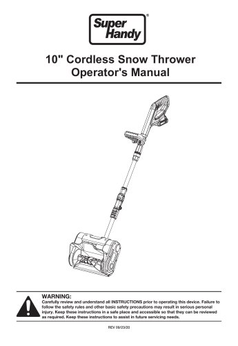 SuperHandy Electric Snow Thrower 