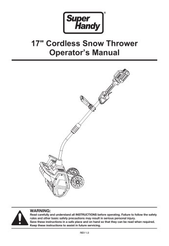 SuperHandy Electric Snow Thrower Pro