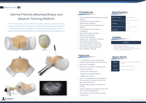 Uterine Fibroids (Myomas) Biopsy and Ablation Training Platform
