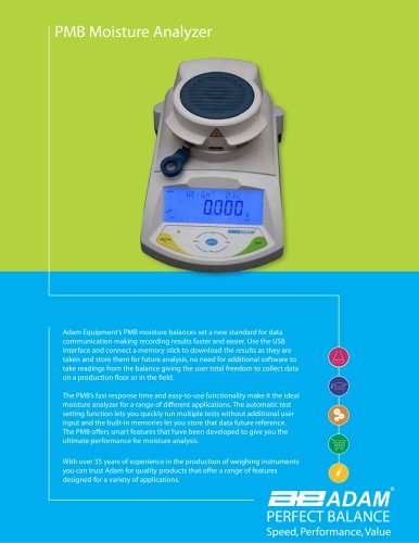 PMB Moisture Analyzer