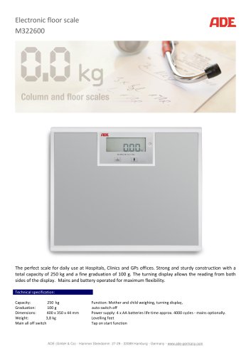 Electronic floor scale M322600