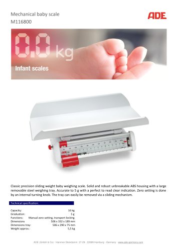 Mechanical baby scale M116800