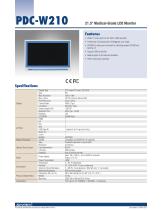 PDC-W210 Medical-Grade LCD Monitor - Datasheet