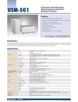 USM-501 9th Gen Medical Box PC for AI - Datasheet