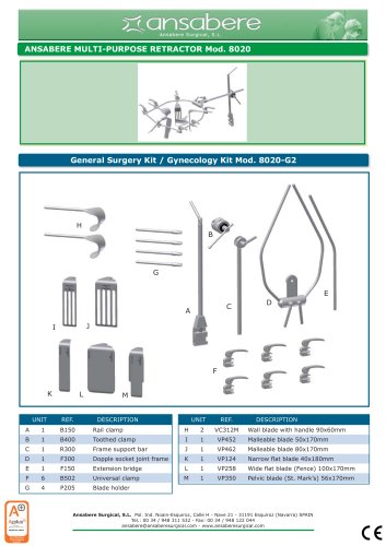 General Surgery Kit Mod.8020-G2