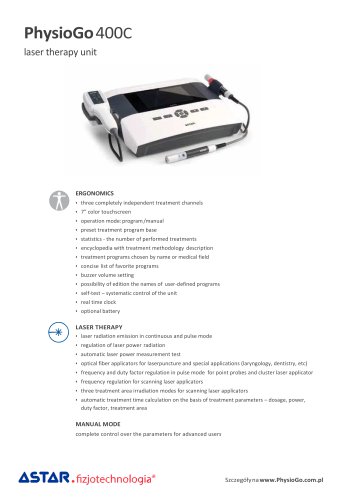 PhysioGo 400C low level laser therapy unit